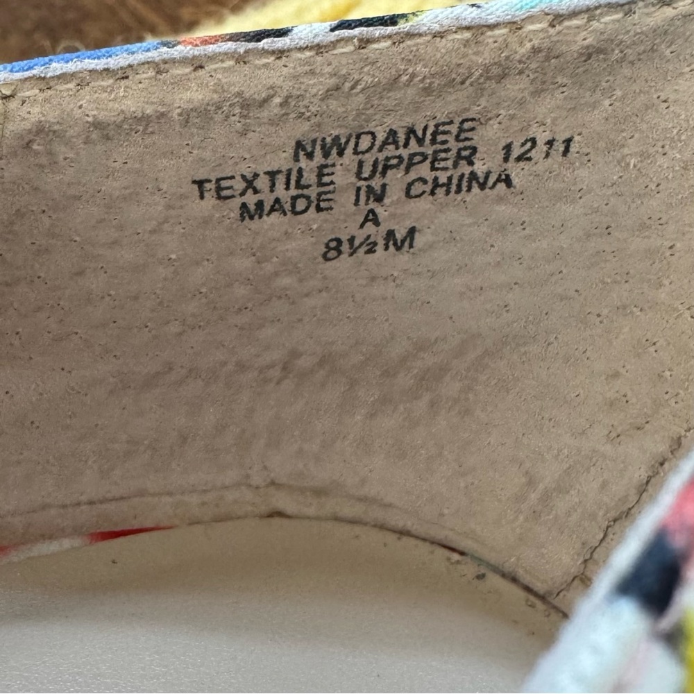 Nine West Colorful Floral Peep-Toe Heels - Picture 8 of 9